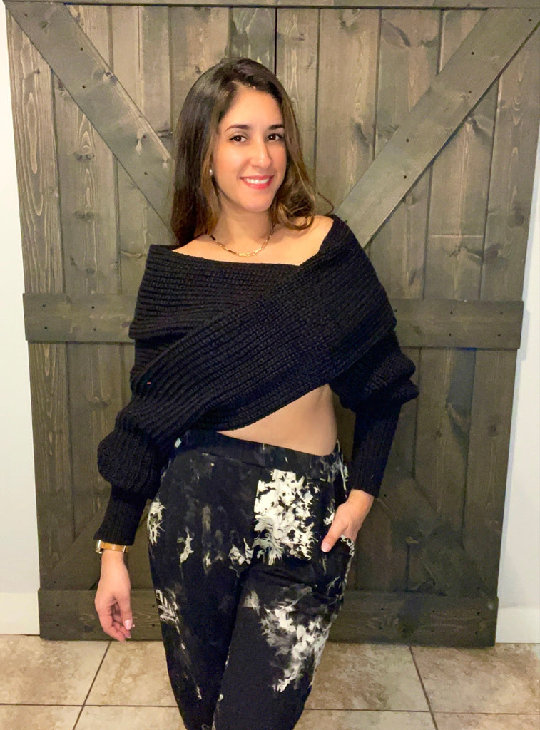 "Looking Different" Wrap Sweater